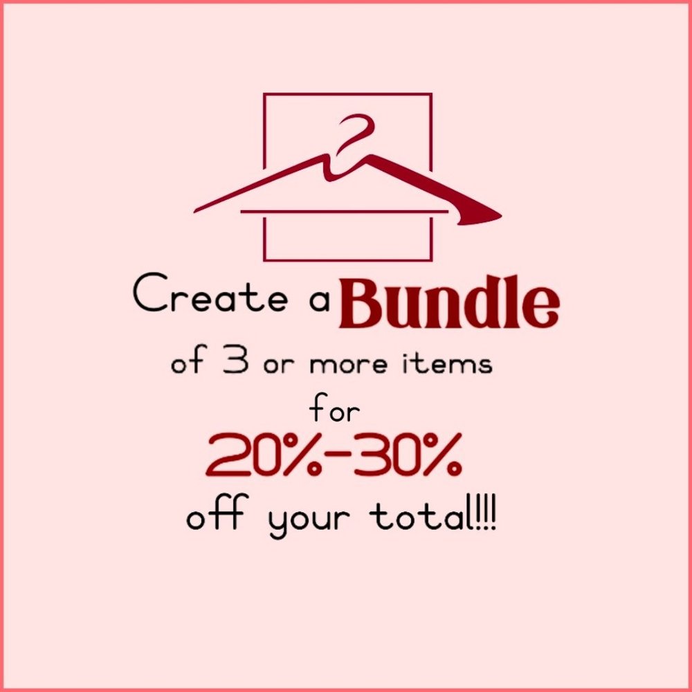 Bundle 3 or more items for 20% - 30% off your total.